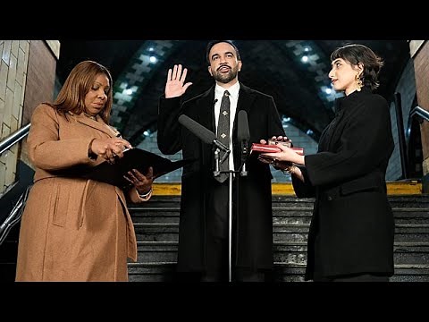 Ugandan-born Zohran Mamdani is sworn in as mayor of New York City