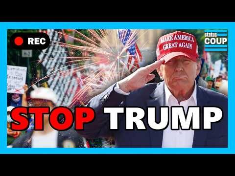 🚨BREAKING: LIVE PROTESTERS BURN U.S. Flag at Philadelphia Protest | Fourth of July