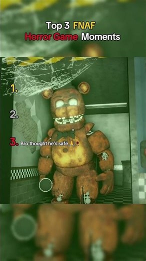 Top 3 Funniest FNAF Game Moments 😂 (second clip, bro just came out of nowhere 🙏🥀)