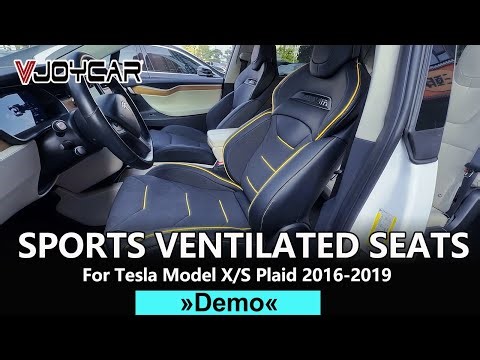 for Tesla Model X/S Plaid 2016-2019 Modification Nappa Leather Luxury Sports Ventilated Seats#tesla
