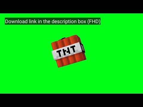 Cinematic Minecraft TNT Explosion Green Screen | Free Gaming VFX No Copyright
