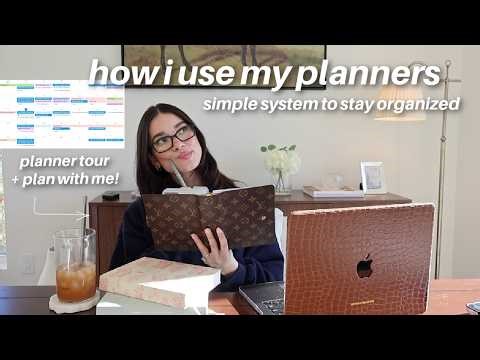 PLAN WITH ME | planner tour + simple planning system, tips for beginners, weekly planning schedule