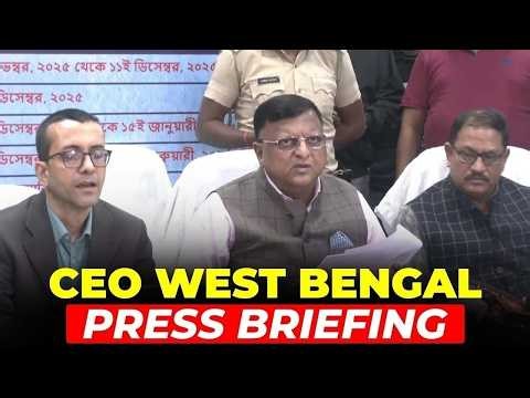 LIVE: West Bengal CEO Manoj Kumar Agarwal holds News conference | Election 2026 | BJP |TMC