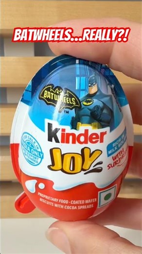 Kinder Joy Batwheels… but I got a bracelet?! 😳 #asmrunboxing #kinderjoy #batwheels