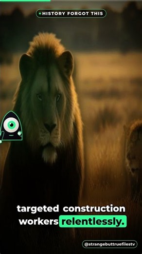 THE MAN-EATING LIONS OF TSAVO #shorts