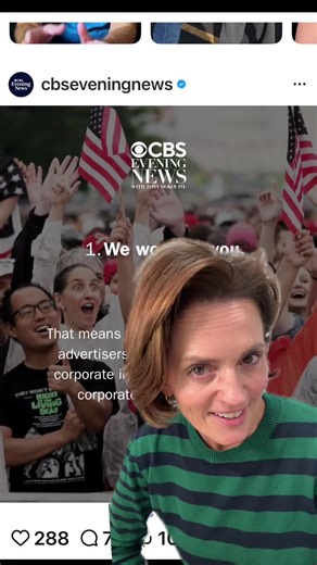 How to spot a network in crisis. 🚩 Behold the CBS Evening News “We Work Cor You” PR campaign. Is this working for you?