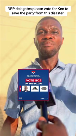 Vote for Ken: A Call to NPP Delegates