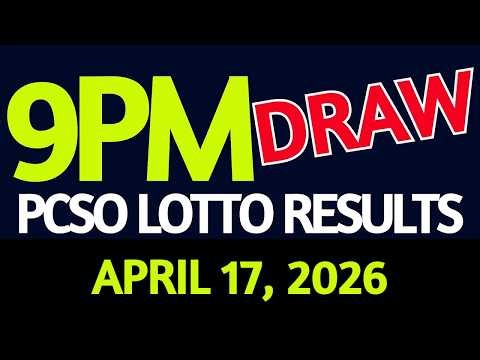 Lotto Result Today 9pm draw April 17, 2026 Friday PCSO