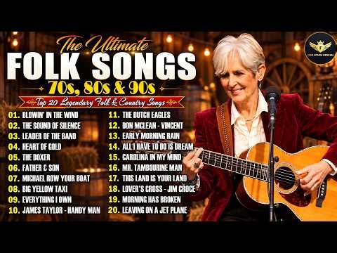 The Ultimate Folk & Country Collection🌾Top 20 Legendary Folk & Country Songs 70s 80s & 90s