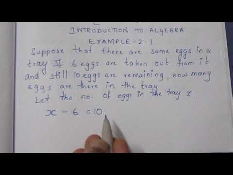 TN CLASS 6 INTRODUCTION TO ALGEBRA EXAMPLE 2.1