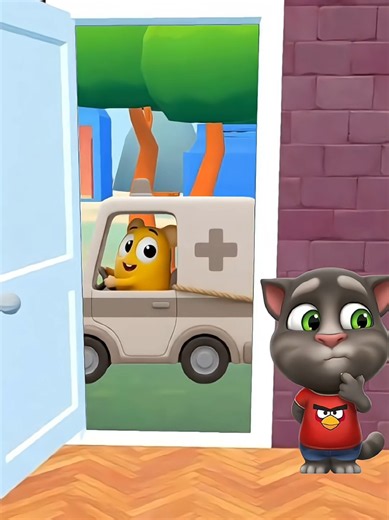 Tom’s Escape from squeak 😱My Tom 2 #talkingangela2 #talkingtom #ChildhoodMemories #viral #funny