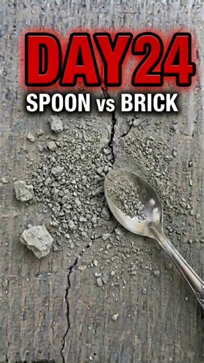 Breaking a Brick with a Spoon Day 24 💥🥄