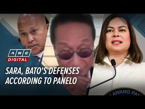 If he were their lawyer: Panelo lays out defense for VP Sara, Bato in impeach, ICC cases | ANC