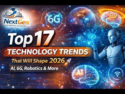 Top 17 Technology Trends That Will Shape 2026 🚀 | AI, 6G, Robotics & More
