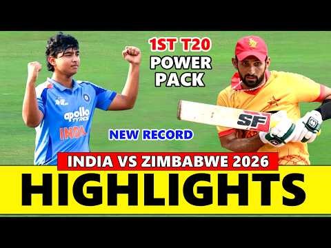 India vs Zimbabwe Highlights 1st T20 Match 2026 | IND VS ZIM