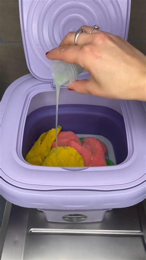 Low Budget Portable Mini Washing Machine #coolgadgets #shopping #kitchen #bathroom #home