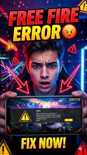 FREE FIRE Login Error 😱 | Failed to Retrieve Version Fix! 🔥