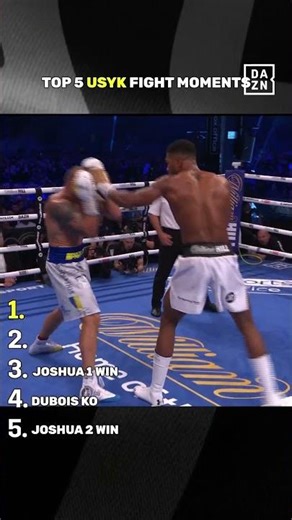 Oleksandr Usyk's Top 5 Fight Moments including rocking Anthony Joshua & Tyson Fury 💥