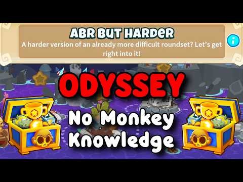BTD6 Odyssey | No Monkey Knowledge Guide | Hard Mode Tutorial | ABR But Harder