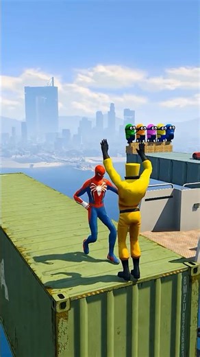GTA 5 Epic Water Ragdolls Spiderman Jump/Fails Ep 375 #shorts