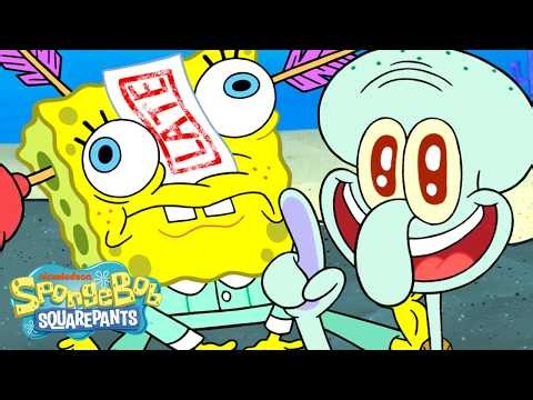 SpongeBob's Funniest Moments from Newer Episodes 🧽 | 90 Minutes | SpongeBob
