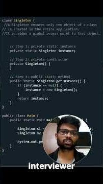 Singleton Design Pattern in Java #java #coding #javainterviewquestions