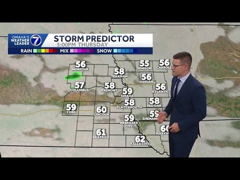 Breezy and cooler Thursday for Omaha area