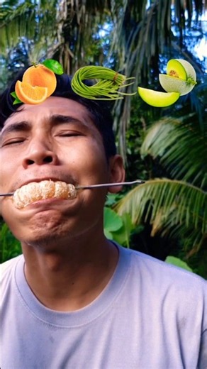 Food ASMR🍊🫛🍈 #shorts #reverse #food #mukbang
