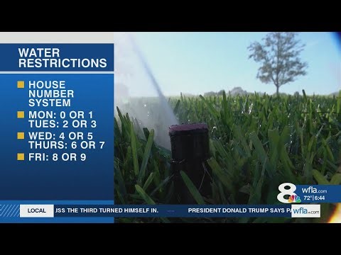 Updated strict water restrictions officially in place