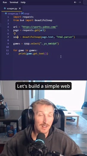 Web scraping with Python 🐍 Web scraping can be an extremely useful technique when trying to obtain some tricky data. Some sites are way easier to scrape than others, and some even specifically state that it’s not allowed to scrape their data. Always be sure to scrape morally! Follow for more free coding resources ✅ #code #coding #tech #learntocode #data | Softwarewithnick