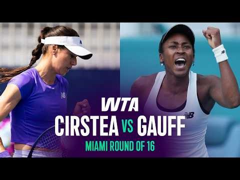 Sorana Cirstea vs. Coco Gauff | 2026 Miami Open Round of 16 | WTA Match Highlights