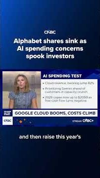 Alphabet shares sink as AI spending concerns spook investors
