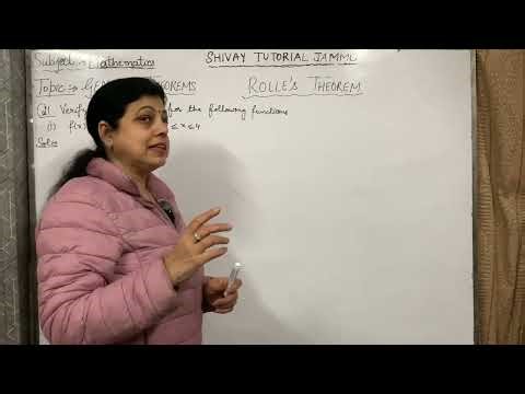 Real Analysis | Rolle's Theorem | BSc | BTech | BCA