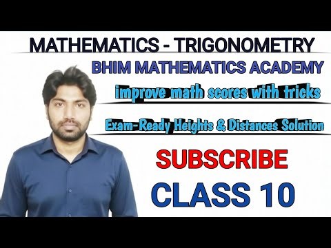 CRUSH Class 10 Heights & Distances! ⚡ Solve Tower & Flagstaff Problem in 5 Minutes – 30° & 60° TRICK