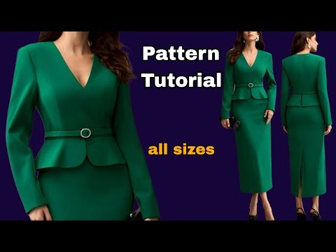 ✅️ Step-by-Step Evening Dress Pattern Tutorial | Beginner Friendly ✂️