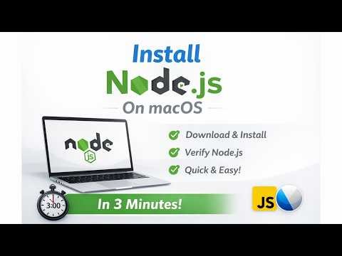 How to Install Node.js on macOS Easily | Download NodeJs on Laptop 2026 #nodejs #computer