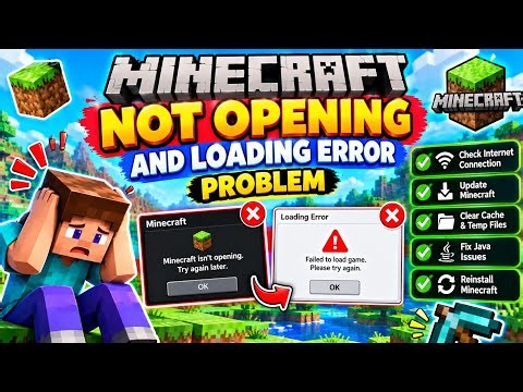 Fix Minecraft Not Opening and Loading Errors | How to Solve Minecraft Not Working Problems
