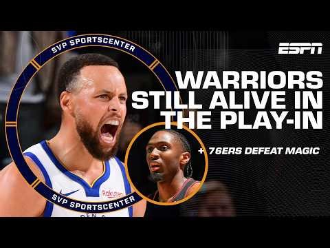 Steph Curry & Warriors avoid elimination 😤 + 76ers secure 7-seed in the East 💪 | SC with SVP