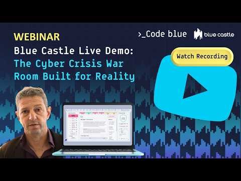 Live Demo: How the Cyber Crisis War Room Brings Control Under Pressure