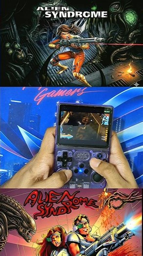 Alien Syndrome R36S PSP gameplay #ppsp #r36s #gameplay