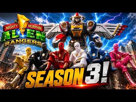 ALL Mighty Morphin Alien Rangers and Their Zords Compilation