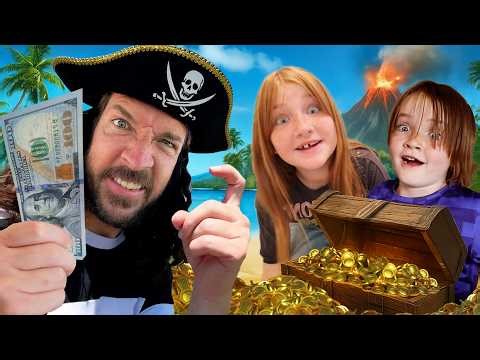 LAST to LEAVE - SURViVOR PiRATE iSLAND!! Adley Niko Navey compete with cousins for money, part 1