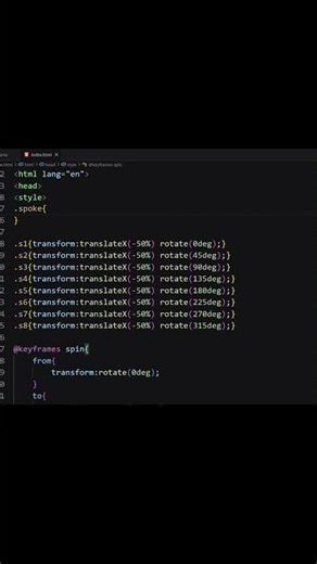 Create a Rotating Wheel Animation with HTML & CSS | Rotating Wheel Animation Using HTML & CSS