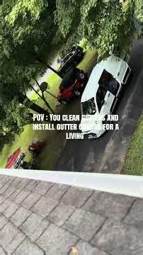 POV: you own and operate a gutter cleaning installing and pressure washing buisness #propertycare