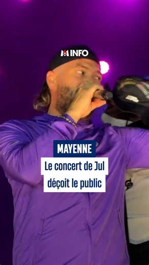 Le concert de Jul en Mayenne déçoit le public