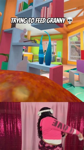 I Can't Get Granny To Eat Anything💀 #granny #vr #gaming