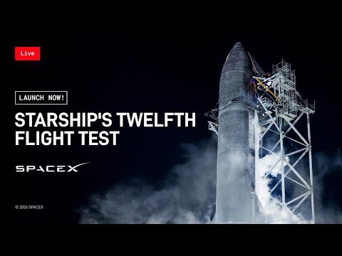 Starship Flight Test 12 SpaceX Broadcast. Starship Live Updates.