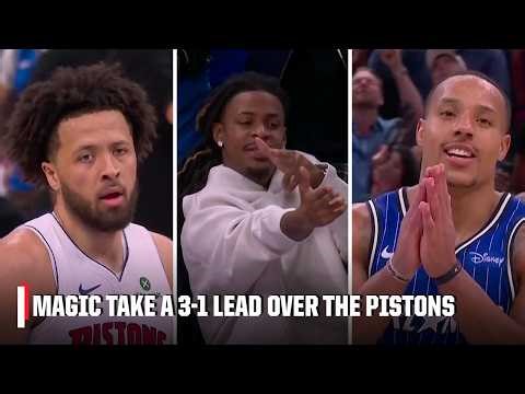 ONE WIN AWAY 😳 Magic take a 3-1 series lead over the top-seeded Pistons 😤 | NBA on ESPN