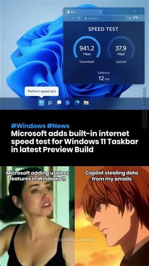 Windows 11 gets built-in internet speed test