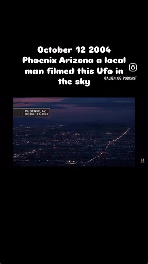 On October 12th, 2004 in Arizona, a resident captured astonishing footage of a hovering light that suddenly split in half before vanishing into the night sky #ufo #wtf #alien #proof #believe